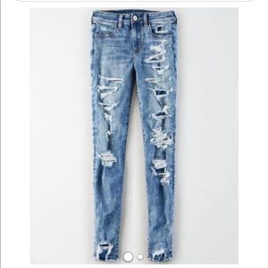 American Eagle Ripped Skinny Jeans
